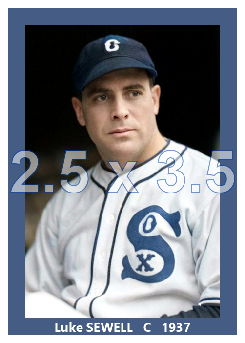 Luke Sewell - 1937 Chicago White Sox - choose a size & style