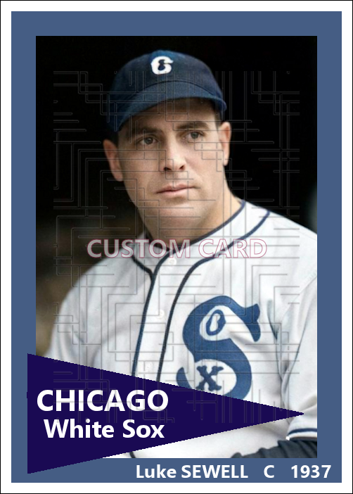 Luke Sewell - 1937 Chicago White Sox - choose a size & style