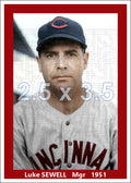 Luke Sewell - 1951 Cincinnati Reds - choose a size & style