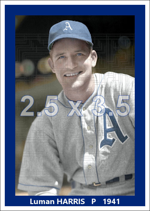 Luman Harris - 1941 Philadelphia Athletics - choose a size & style