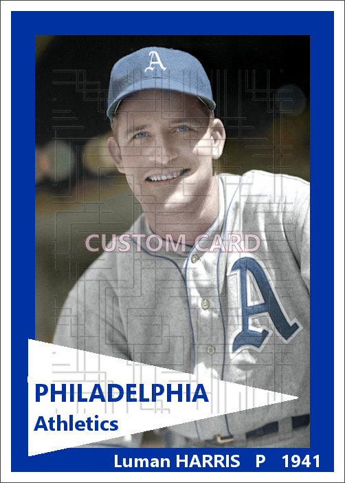 Luman Harris - 1941 Philadelphia Athletics - choose a size & style