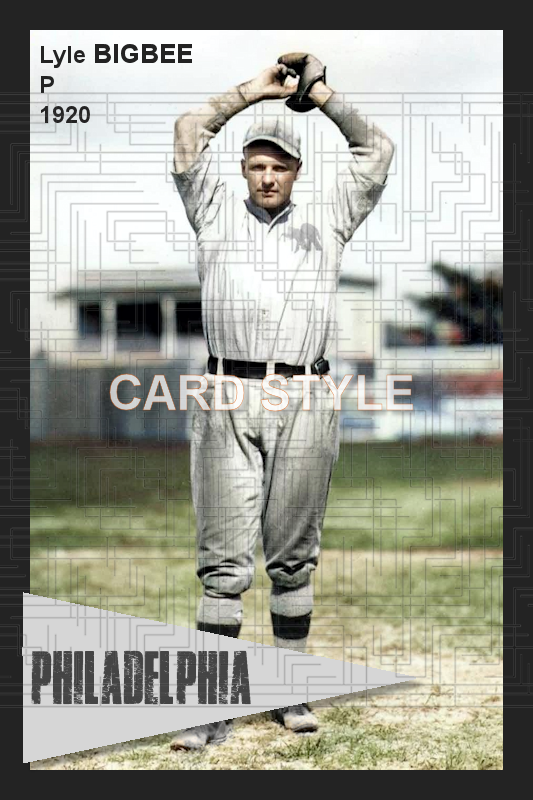 Lyle Bigbee - 1920 Philadelphia Athletics - choose a size & style