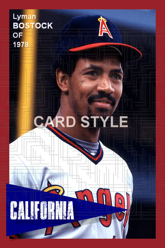 Lyman Bostock - 1978 California Angels - choose a size & style