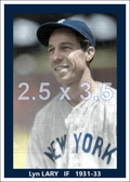 Lyn Lary - 1931-33 New York Yankees - choose a size & style