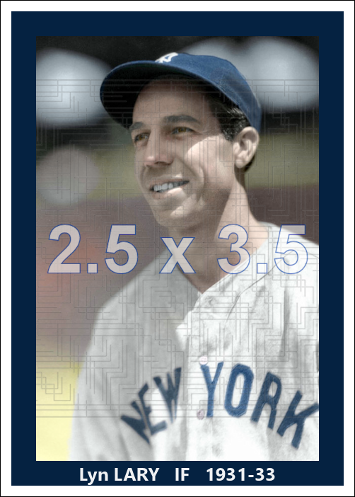 Lyn Lary - 1931-33 New York Yankees - choose a size & style