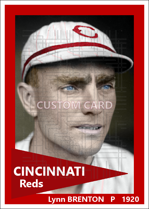 Lynn Brenton - 1920 Cincinnati Reds - choose a size & style