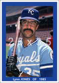 Lynn Jones - 1985 Kansas City Royals - choose a size & style