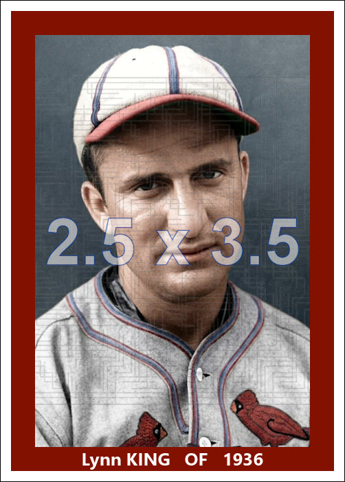 Lynn King - 1936 St. Louis Cardinals - choose a size & style
