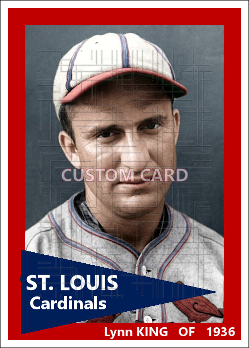Lynn King - 1936 St. Louis Cardinals - choose a size & style