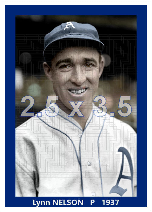 Lynn Nelson - 1937 Philadelphia Athletics - choose a size & style