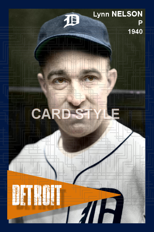 Lynn Nelson - 1940 Detroit Tigers - choose a size & style