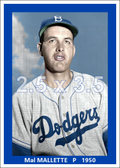Mal Mallette - 1950 Brooklyn Dodgers - choose a size & style