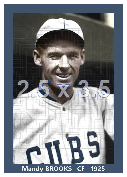 Mandy Brooks - 1925 Chicago Cubs - choose a size & style