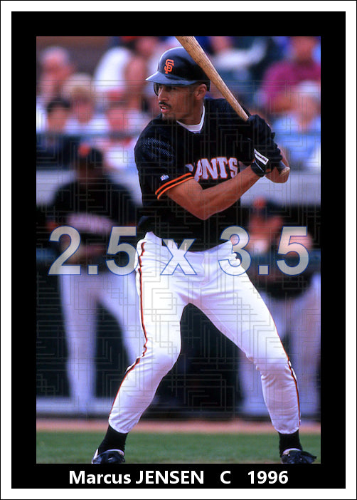 Marcus Jensen - 1996 San Francisco Giants - choose a size & style
