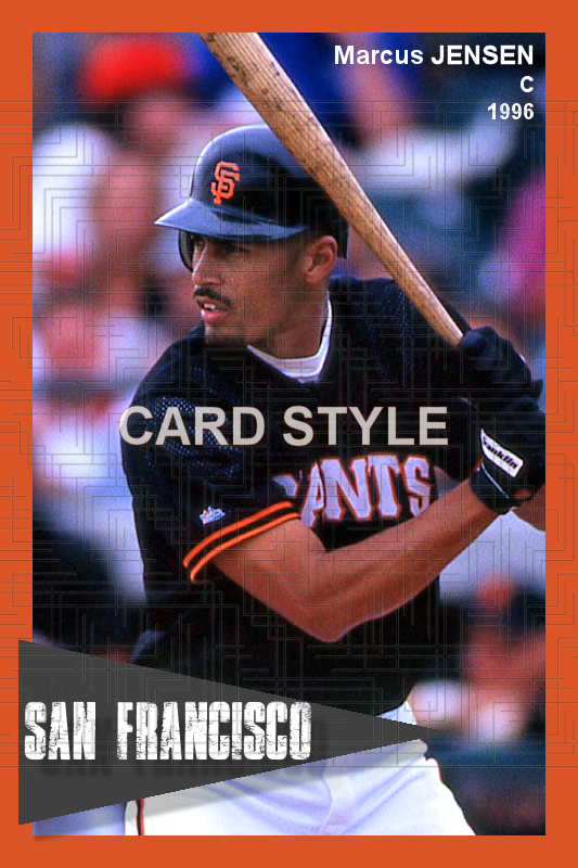 Marcus Jensen - 1996 San Francisco Giants - choose a size & style