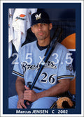 Marcus Jensen - 2002 Milwaukee Brewers - choose a size & style