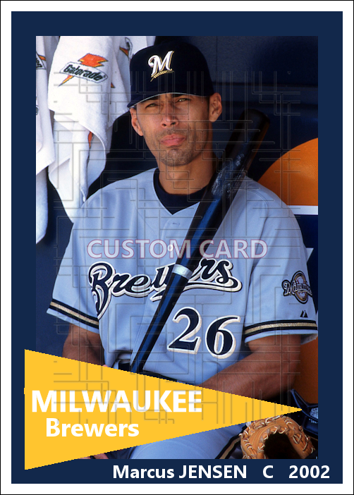 Marcus Jensen - 2002 Milwaukee Brewers - choose a size & style