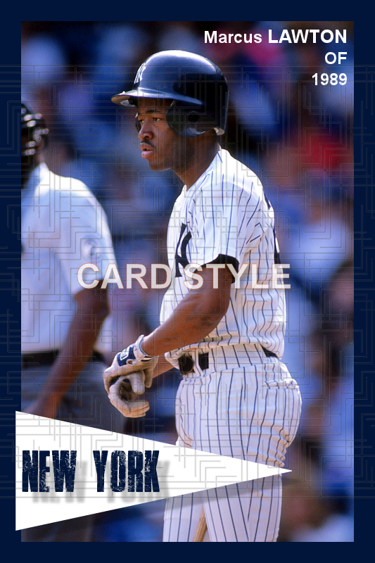 Marcus Lawton - 1989 New York Yankees - choose a size & style