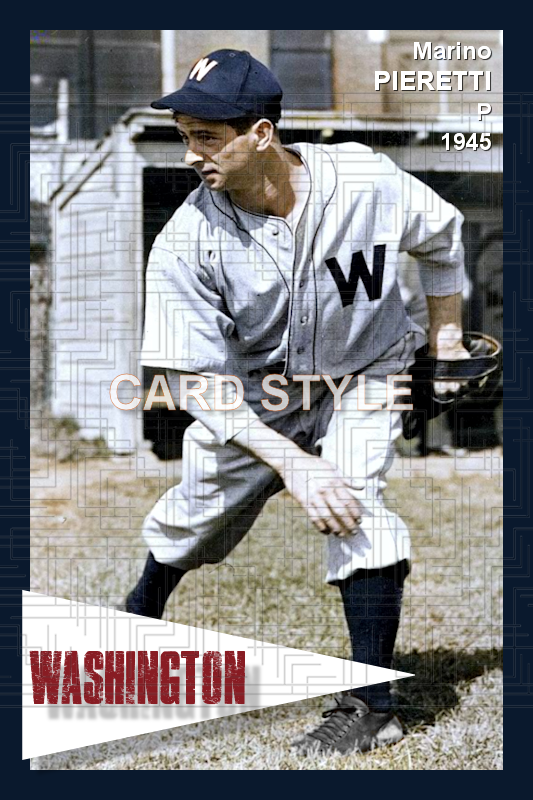 Marino Pieretti - 1945 Washington Senators - choose a size & style