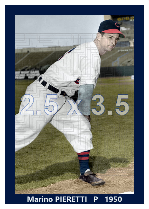 Marino Pieretti - 1950 Cleveland Indians - choose a size & style