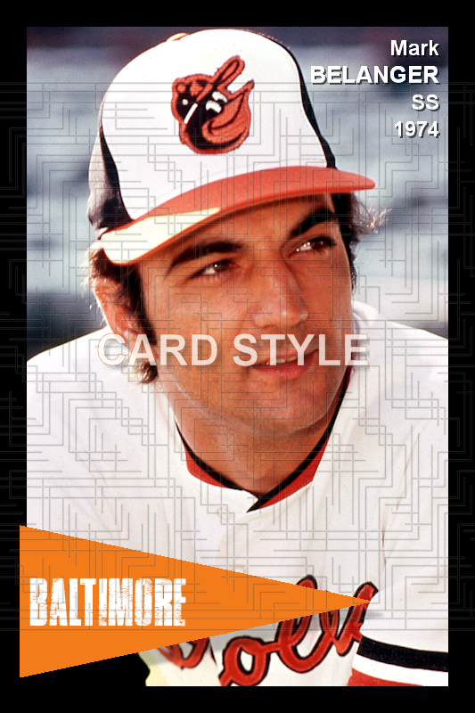 Mark Belanger - 1974 Baltimore Orioles - choose a size & style