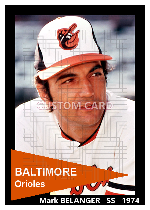 Mark Belanger - 1974 Baltimore Orioles - choose a size & style