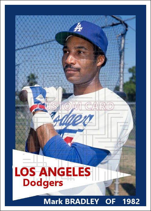 Mark Bradley - 1982 Los Angeles Dodgers - choose a size & style