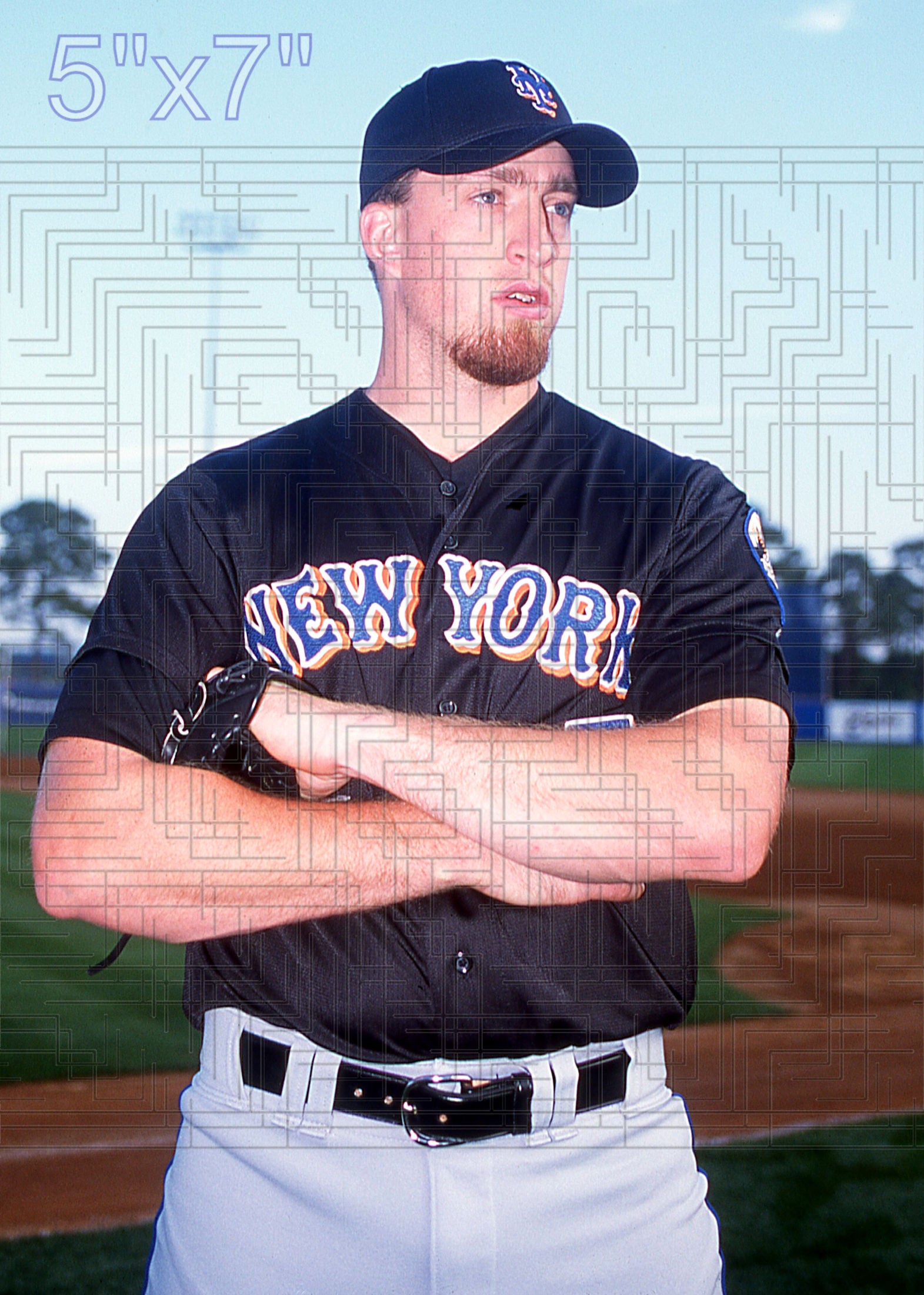 Mark Corey - 2002 New York Mets - pose A - choose a size & style