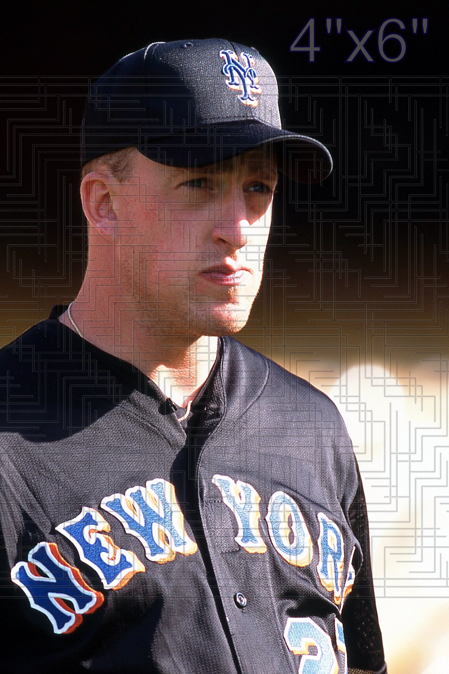 Mark Corey - 2002 New York Mets - pose B - choose a size & style