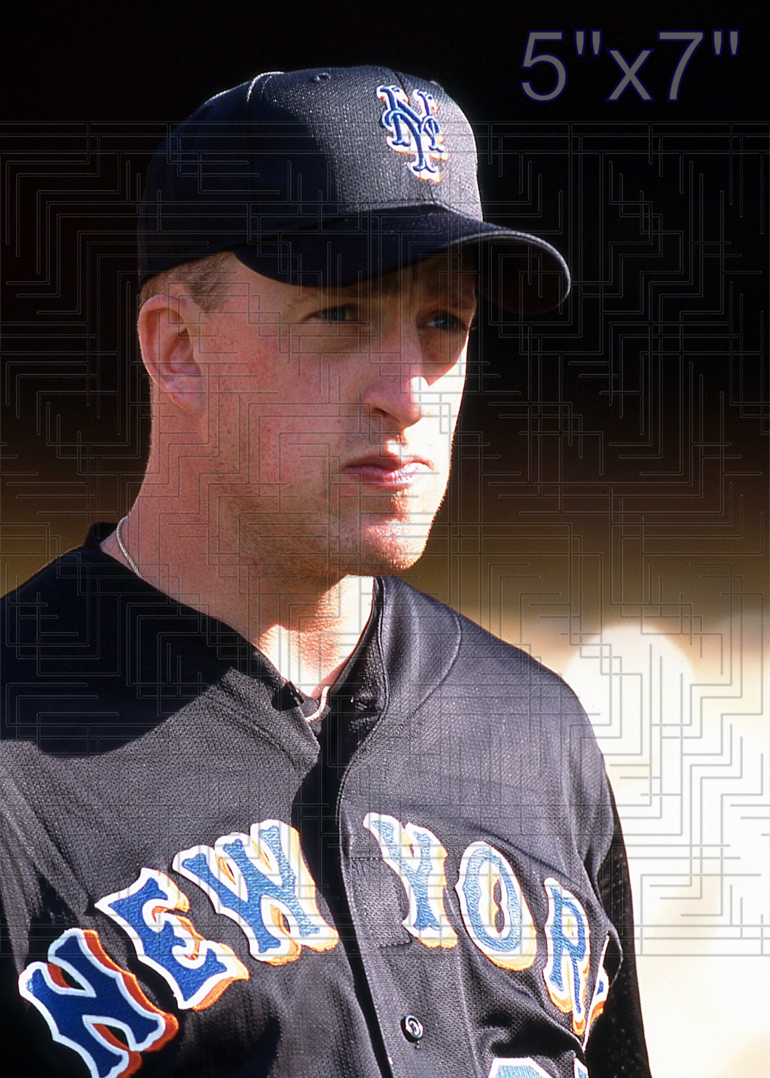Mark Corey - 2002 New York Mets - pose B - choose a size & style