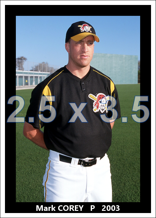 Mark Corey - 2003 Pittsburgh Pirates - choose a size & style