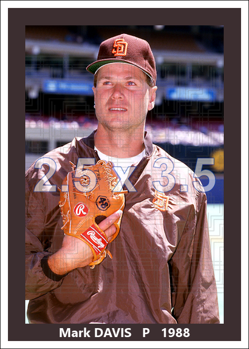 Mark Davis - 1988 San Diego Padres - choose a size & style