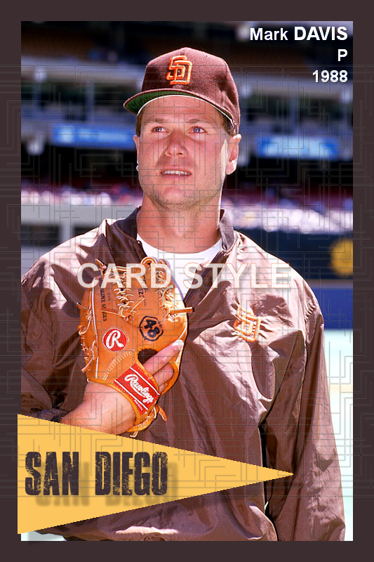 Mark Davis - 1988 San Diego Padres - choose a size & style