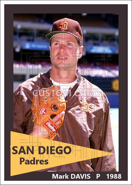 Mark Davis - 1988 San Diego Padres - choose a size & style