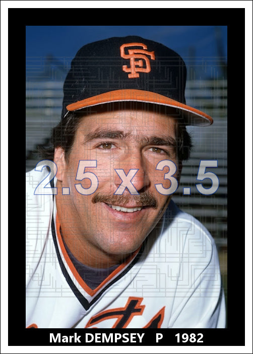 Mark Dempsey - 1982 San Francisco Giants - choose a size & style