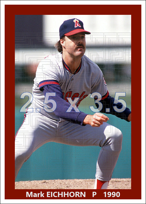 Mark Eichhorn - 1990 California Angels - choose a size & style