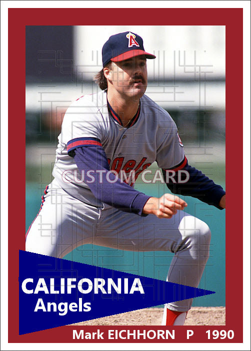 Mark Eichhorn - 1990 California Angels - choose a size & style