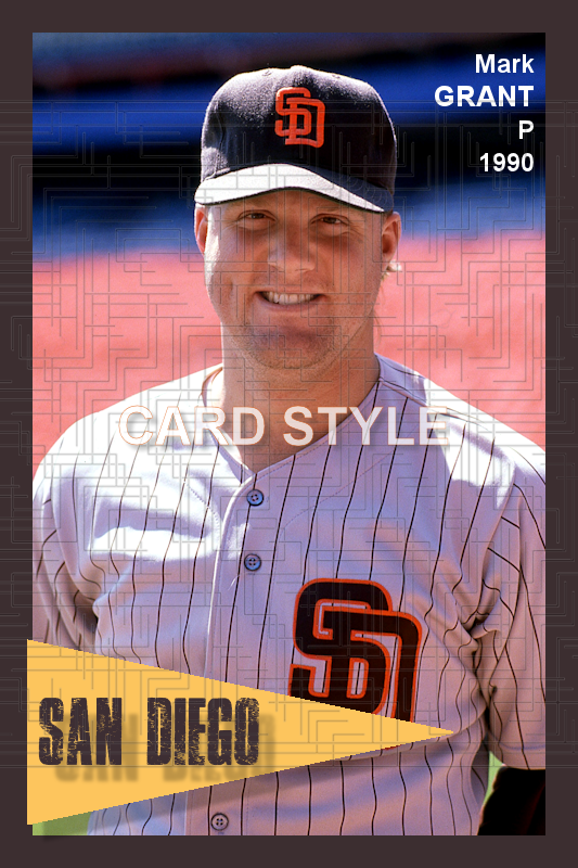 Mark Grant - 1990 San Diego Padres - choose a size & style
