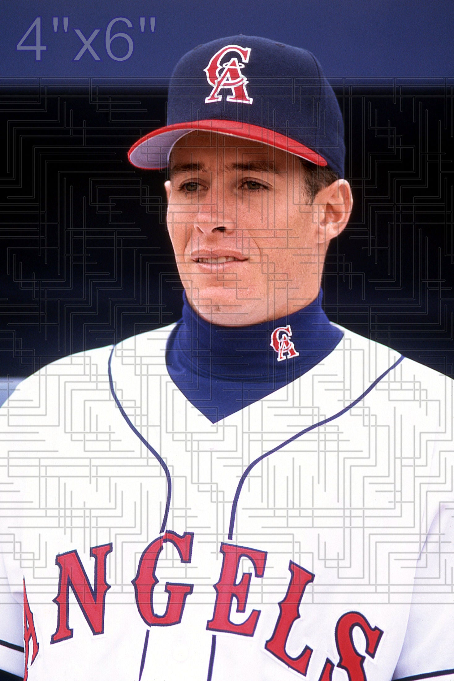 Mark Holzemer - 1995 California Angels - choose a size & style
