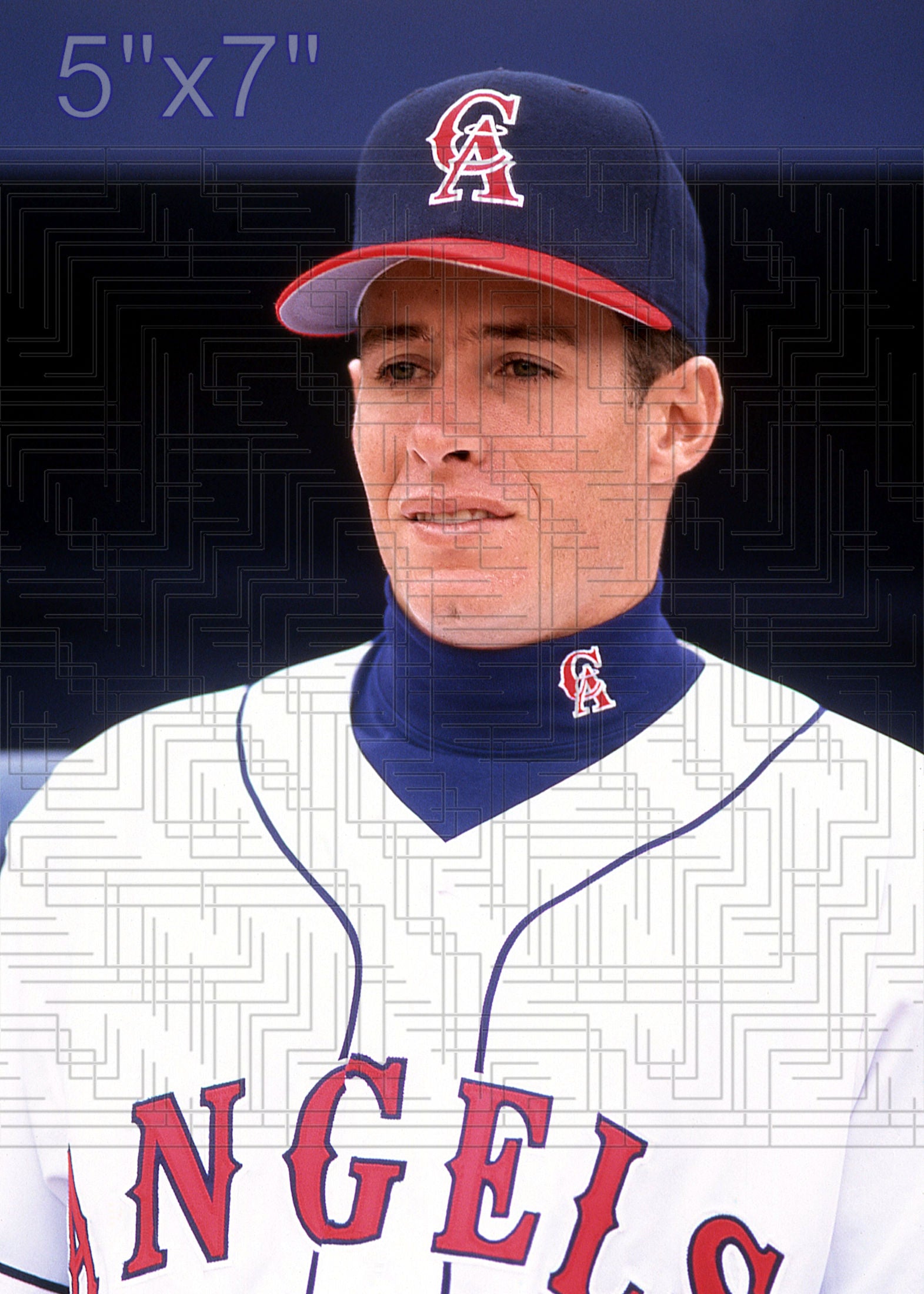 Mark Holzemer - 1995 California Angels - choose a size & style