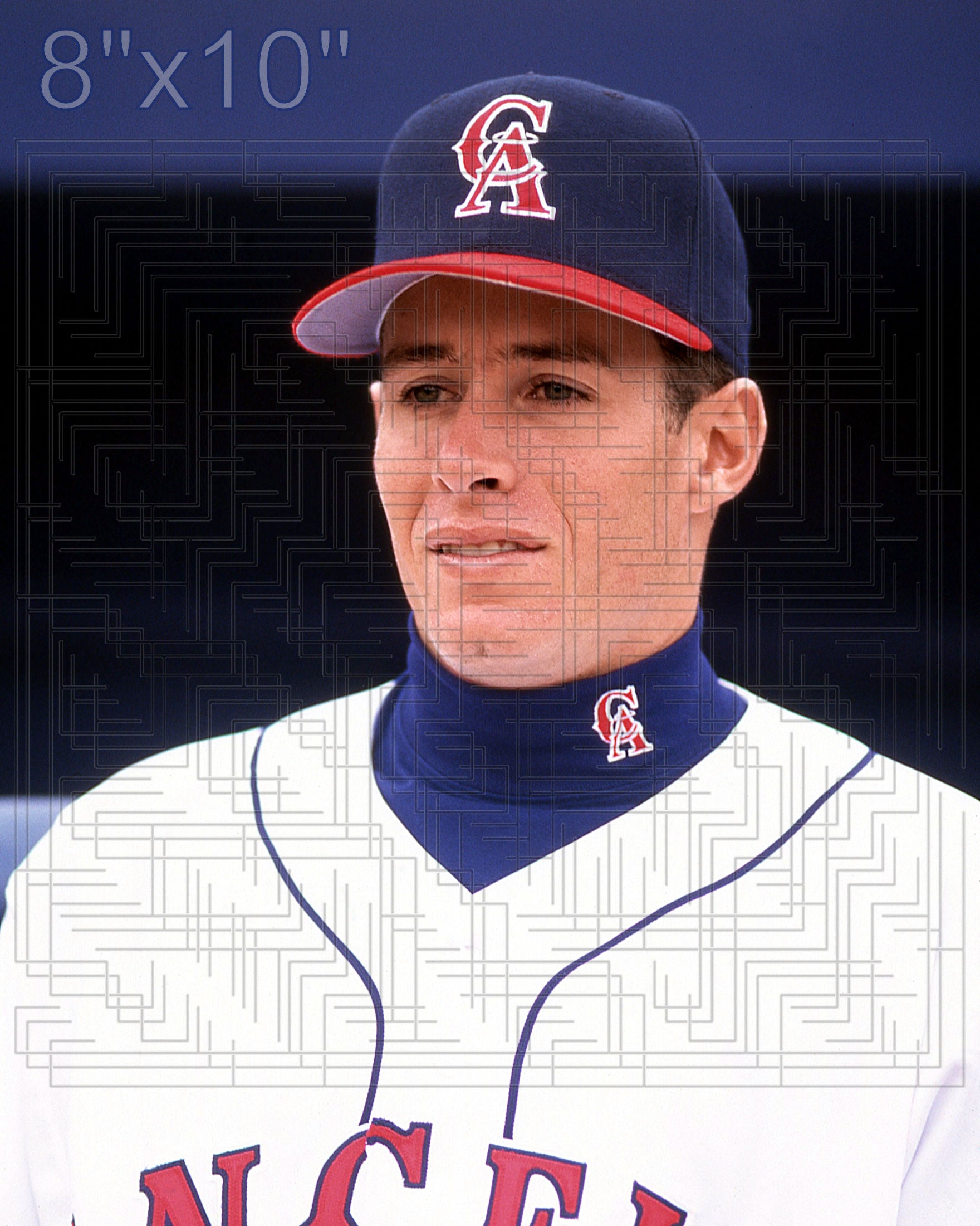 Mark Holzemer - 1995 California Angels - choose a size & style