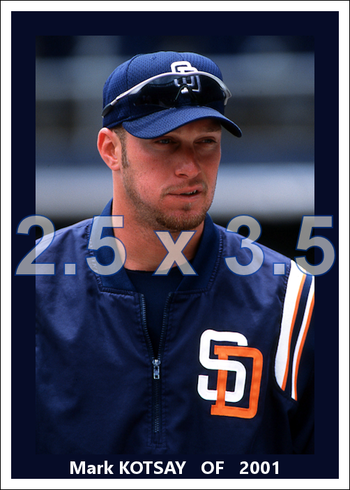 Mark Kotsay - 2001 San Diego Padres - choose a size & style