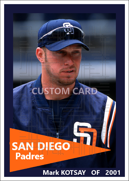 Mark Kotsay - 2001 San Diego Padres - choose a size & style