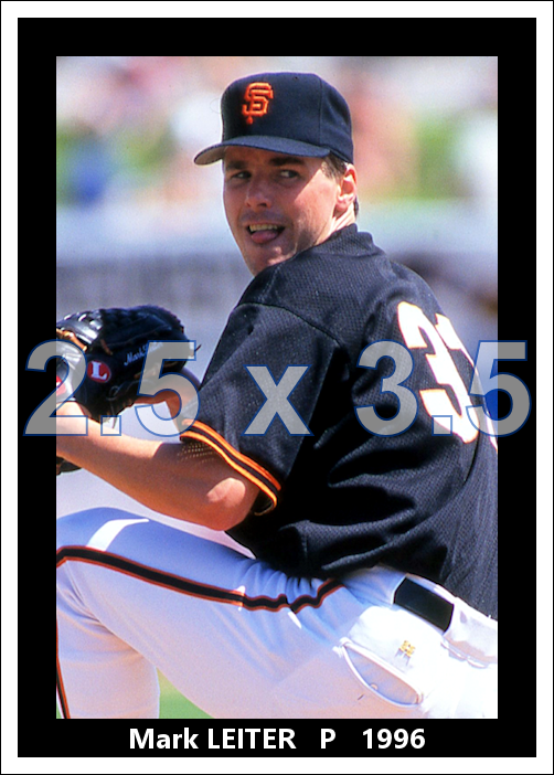 Mark Leiter - 1996 San Francisco Giants - choose a size & style