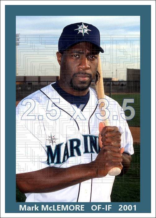 Mark McLemore - 2001 Seattle Mariners - choose a size & style