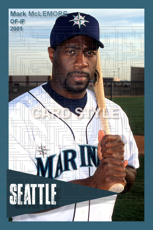Mark McLemore - 2001 Seattle Mariners - choose a size & style
