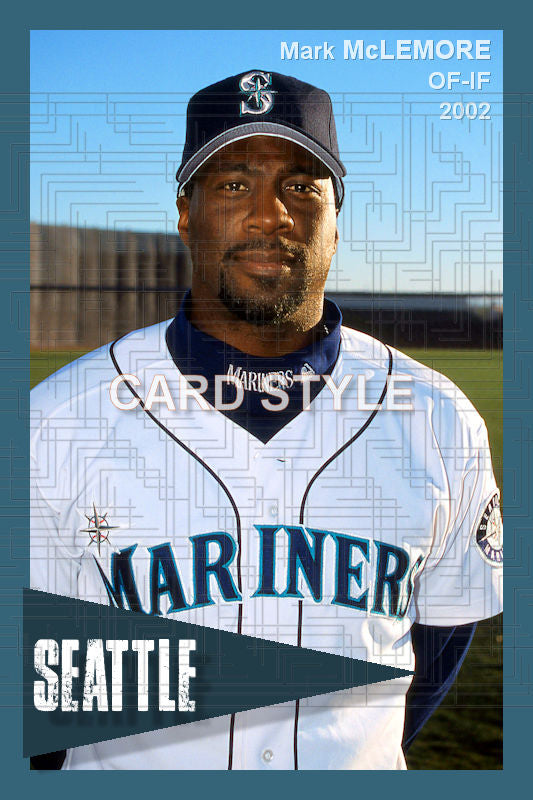 Mark McLemore - 2002 Seattle Mariners - choose a size & style