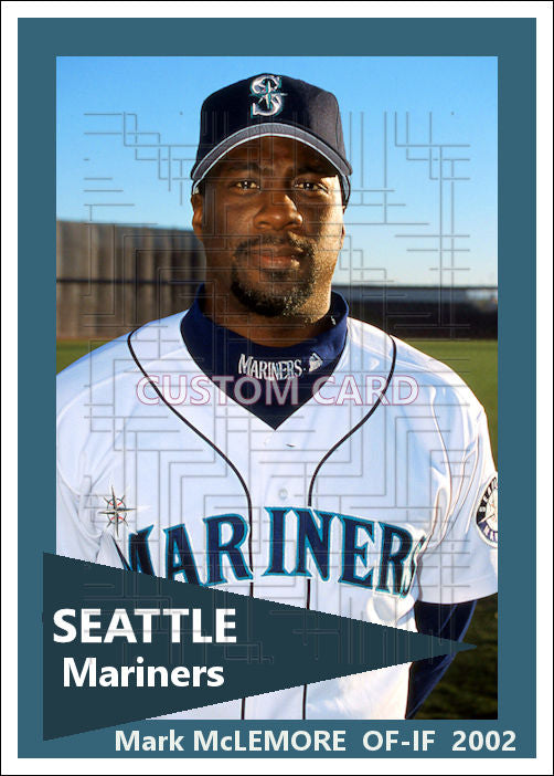 Mark McLemore - 2002 Seattle Mariners - choose a size & style