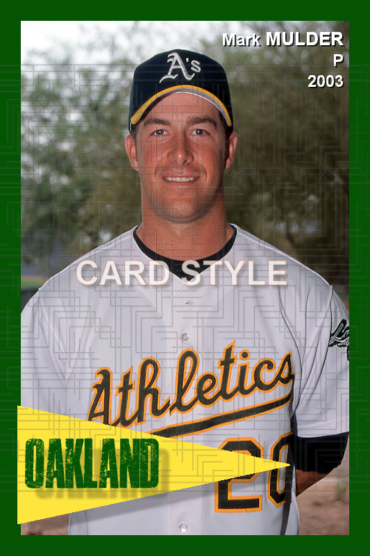 Mark Mulder - 2003 Oakland Athletics - choose a size & style