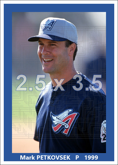 Mark Petkovsek - 1999 Anaheim Angels - choose a size & style